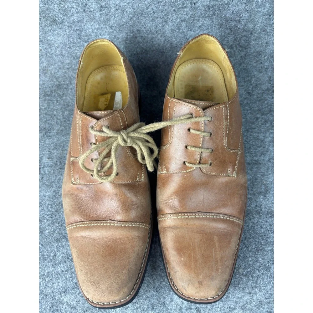 Sandro Moscoloni Oxford Shoes Mens 10W Brown Leather Cap Toe Lace Up 17763